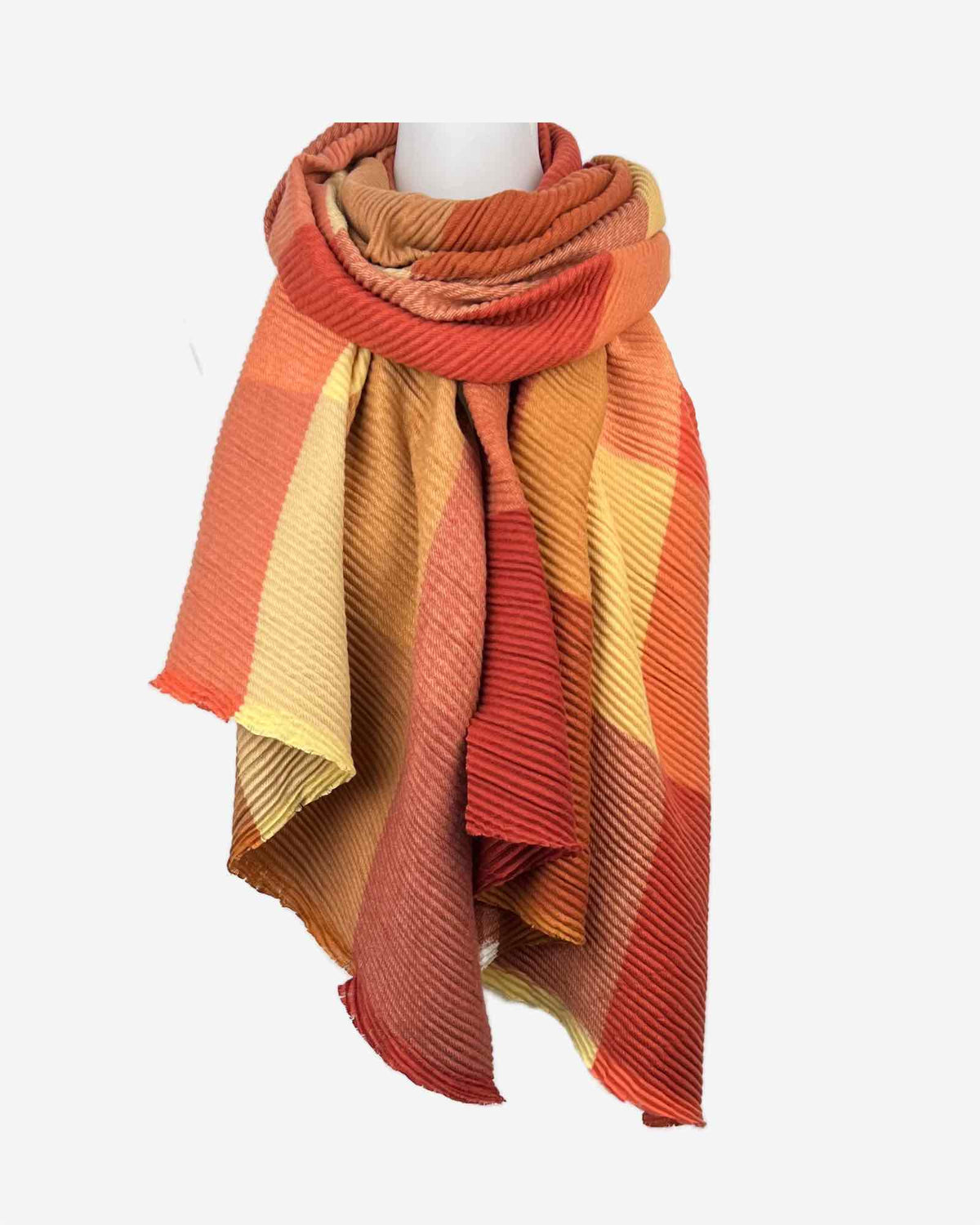 Damen Schal mit Karo-Muster – warm & weich
