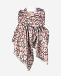 Warmer Damen Schal mit Leo Muster – weich & kuschelig
