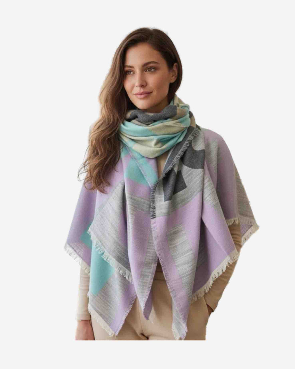 Warmer Damen Schal mit LOVE Print  – weich & kuschelig