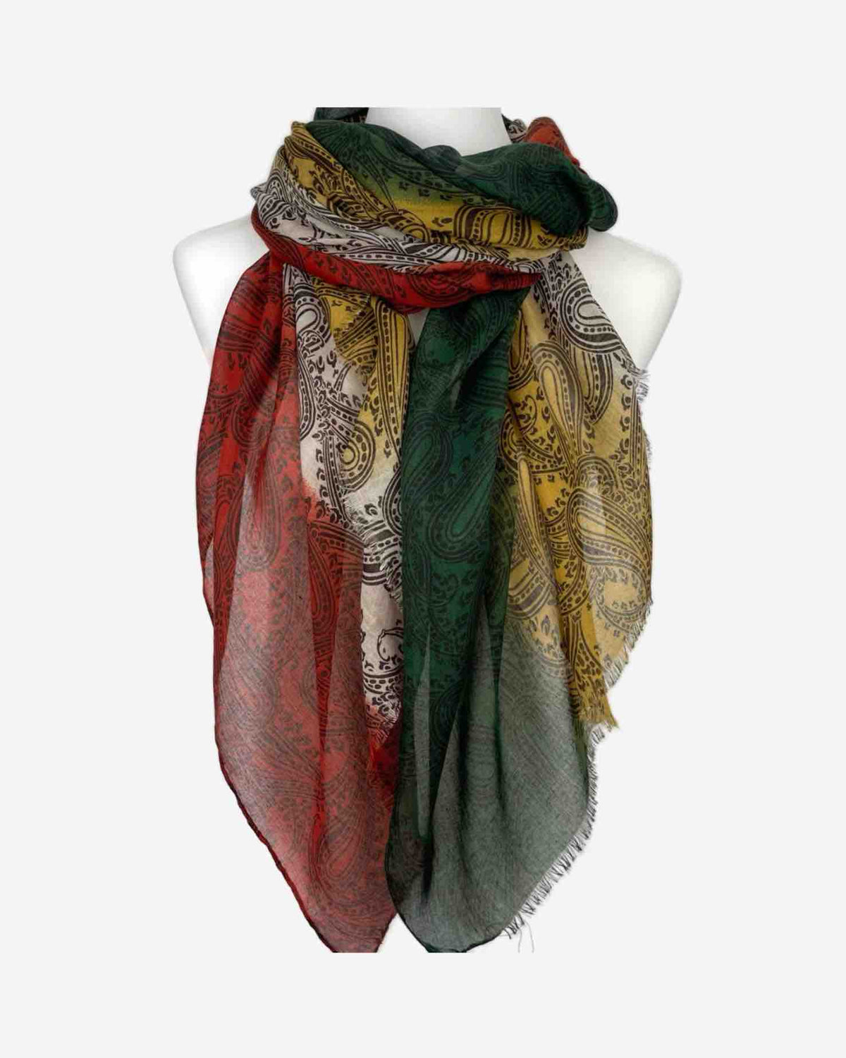 Damen Schal mit Paisley Muster