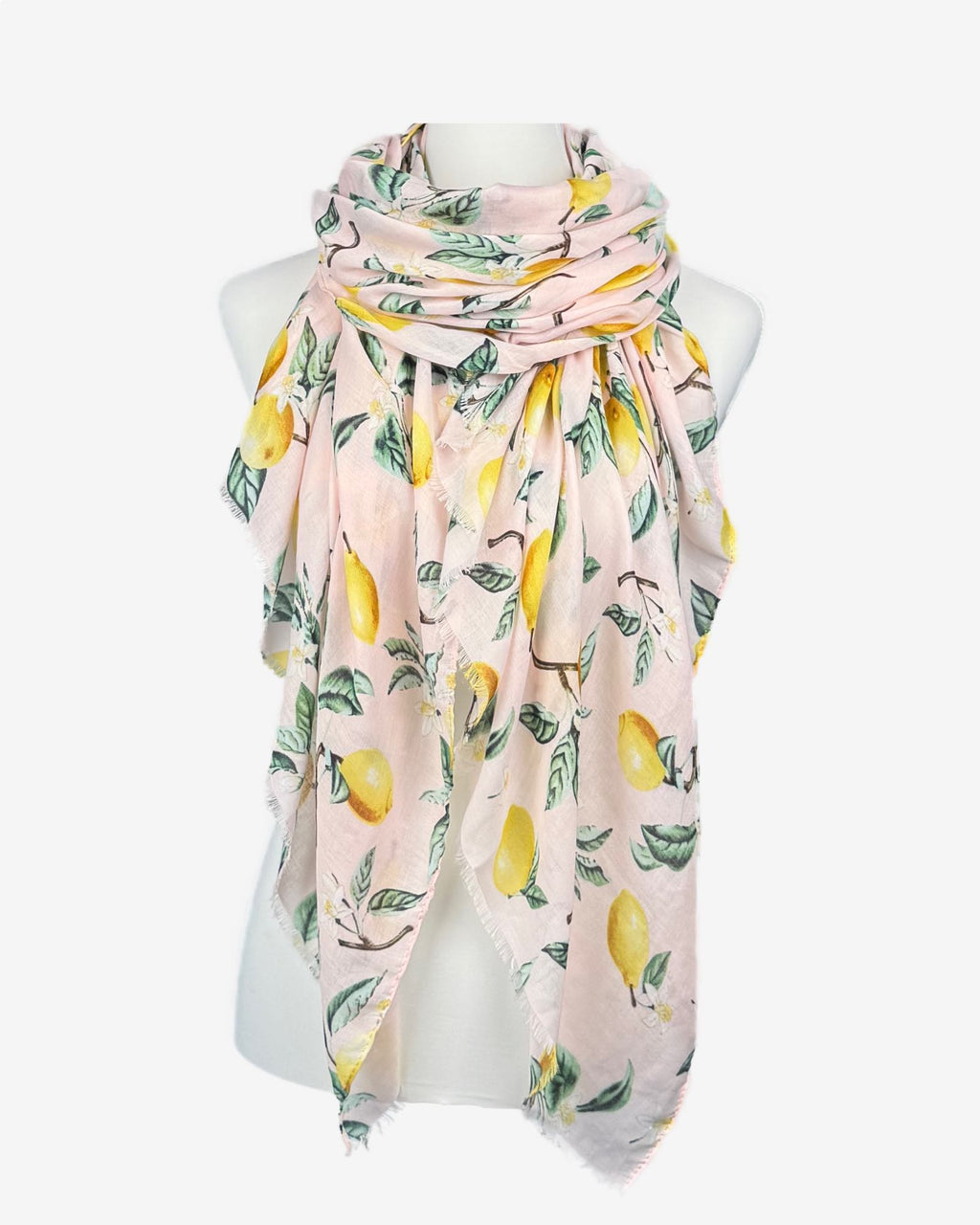 Damen Schal mit Zitronen Print