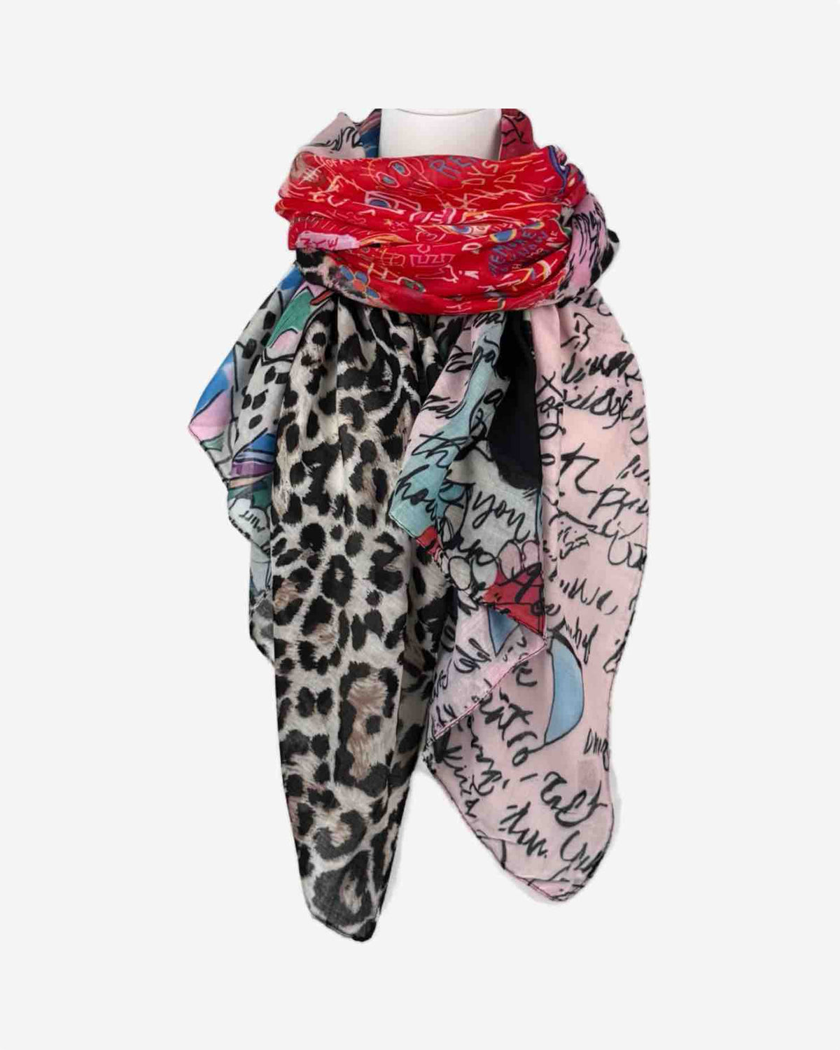 Damen Schal mit Kunstprint