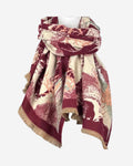 Warmer Damen Schal mit Leo-Muster – weich & kuschelig