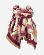 Warmer Damen Schal mit Leo-Muster – weich & kuschelig