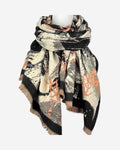 Warmer Damen Schal mit Leo-Muster – weich & kuschelig