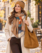 Set: Schal mit Tasche und Stirnband