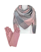 Set: Dreieckstuch mit Handschuhe