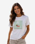 Damen Baumwollshirt mit Hund Print