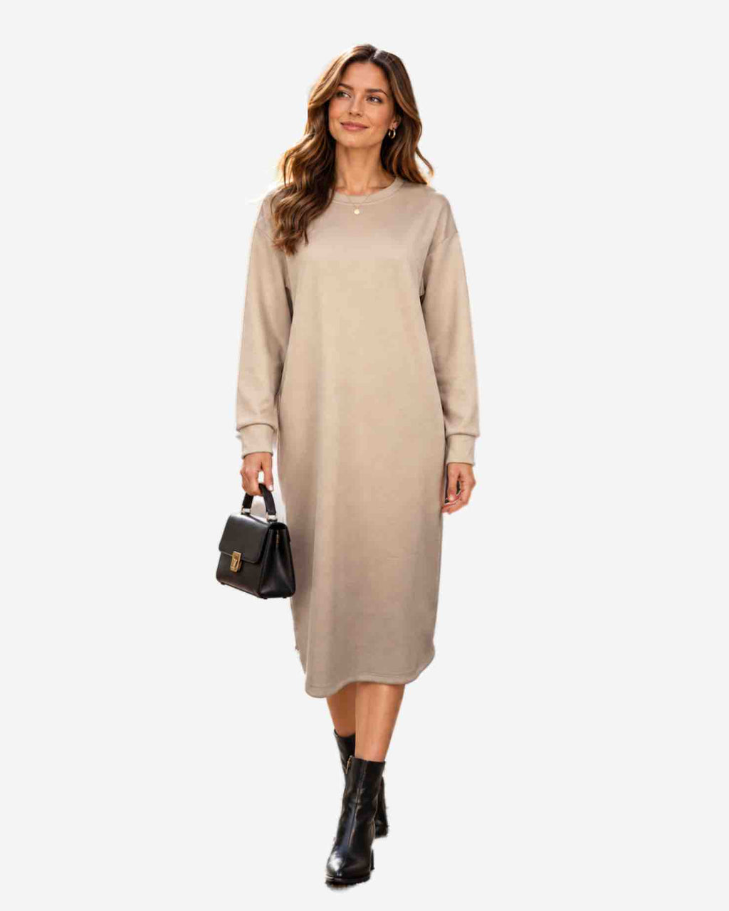 Damen Sweatkleid aus Stretch-Stoff – Made in Italy