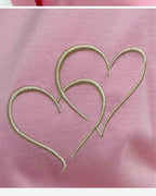 Made in Italy Damen T-Shirt mit Herz-Print