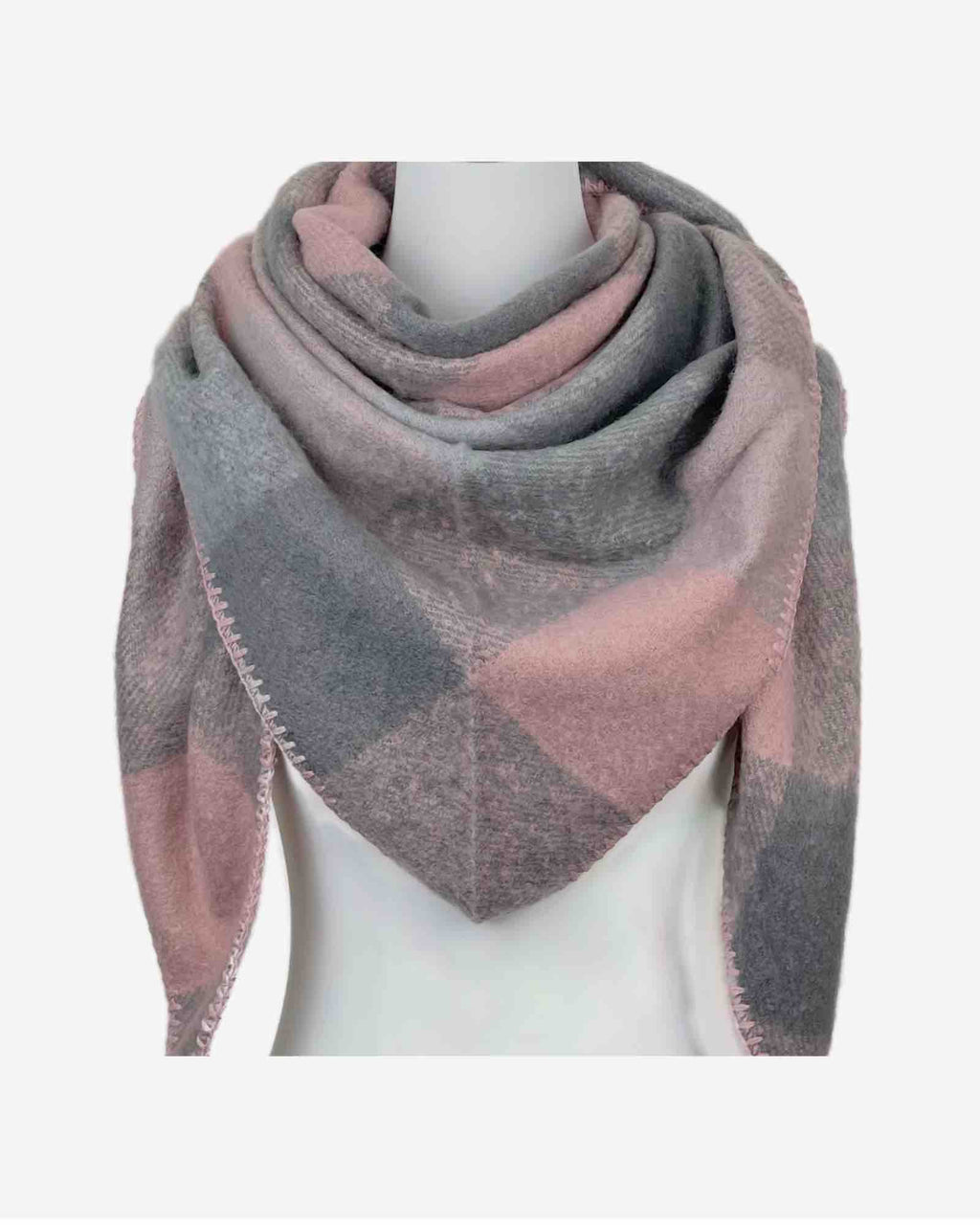 Damen Dreieckstuch mit Karo Muster
