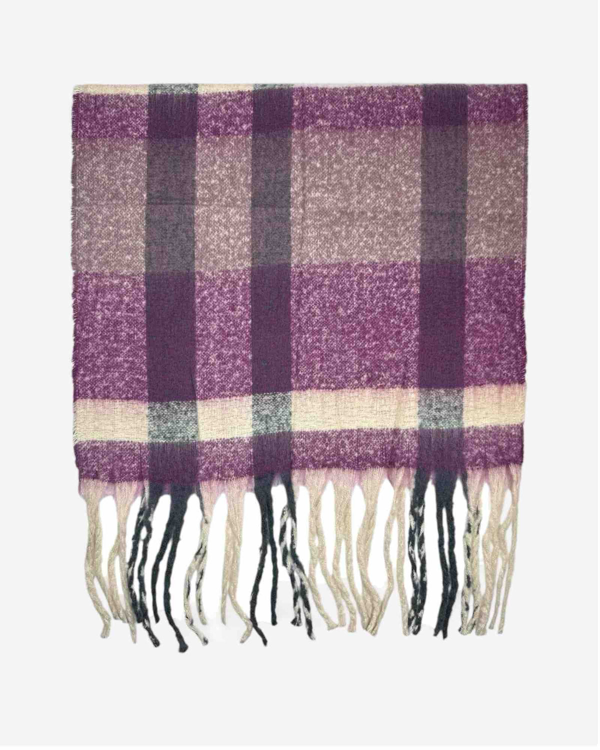 Warmer Schal mit Karo Muster