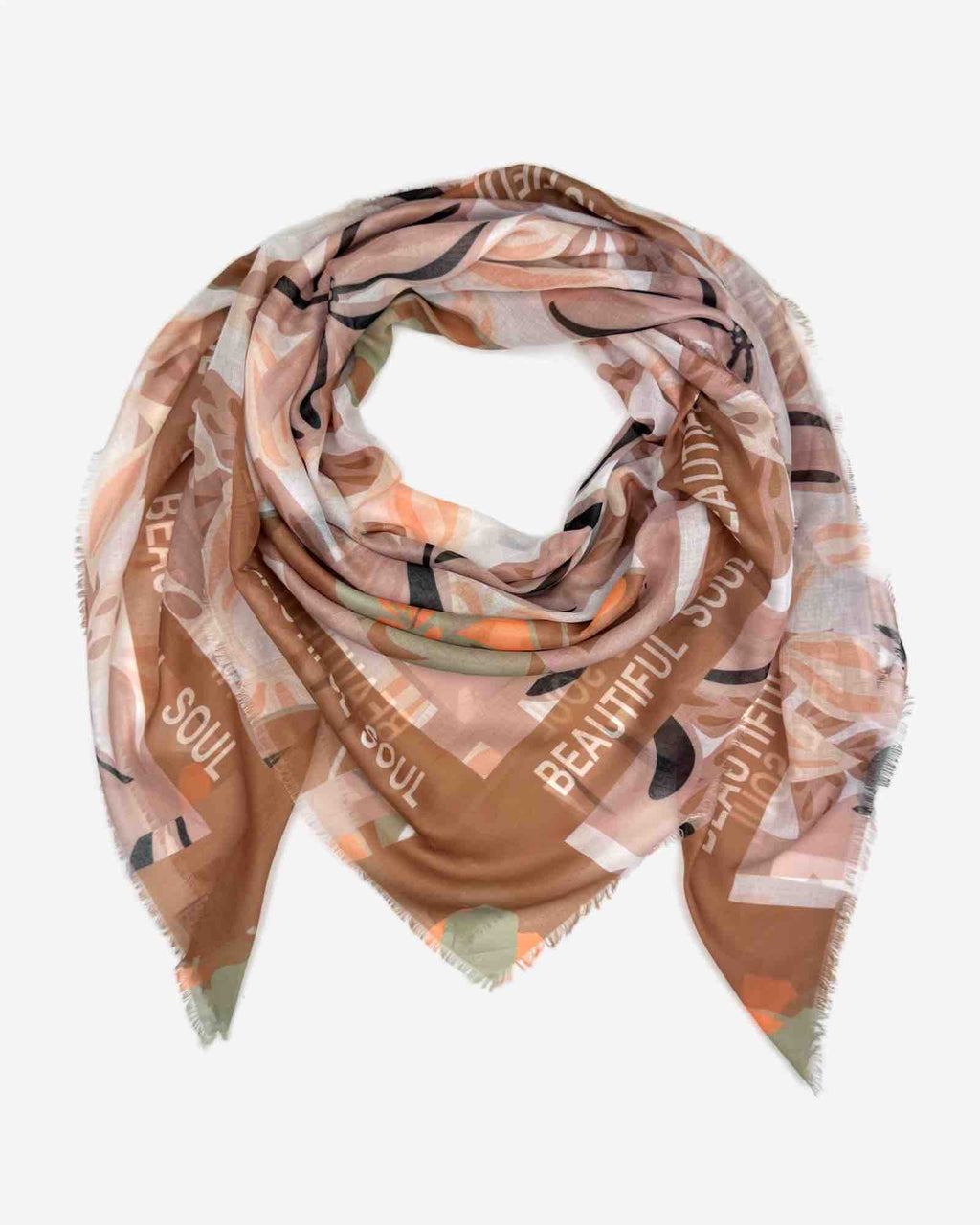 Damen XXL Tuch mit Statement-Schriftzug