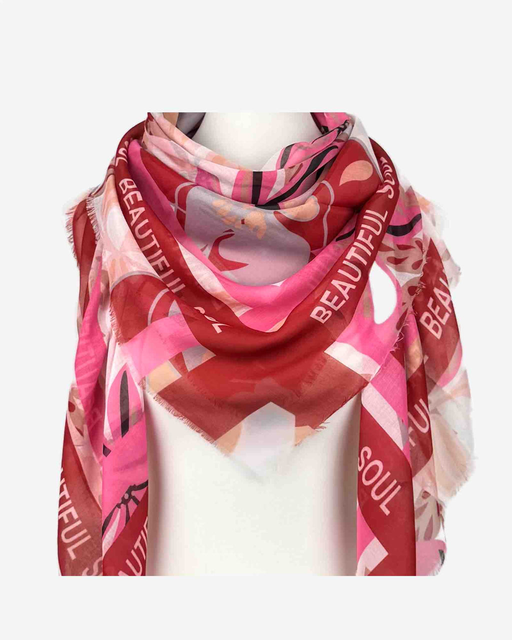 Damen XXL Tuch mit Statement-Schriftzug