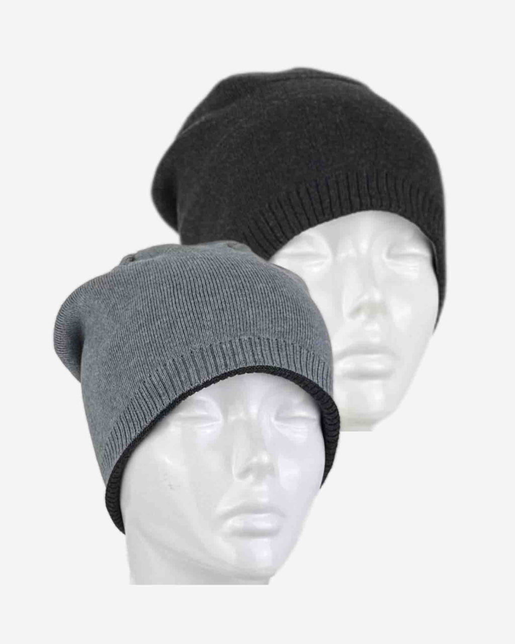 Herren Wendemütze Beanie – 2-in-1 Strickmütze in zwei Farben | One Size
