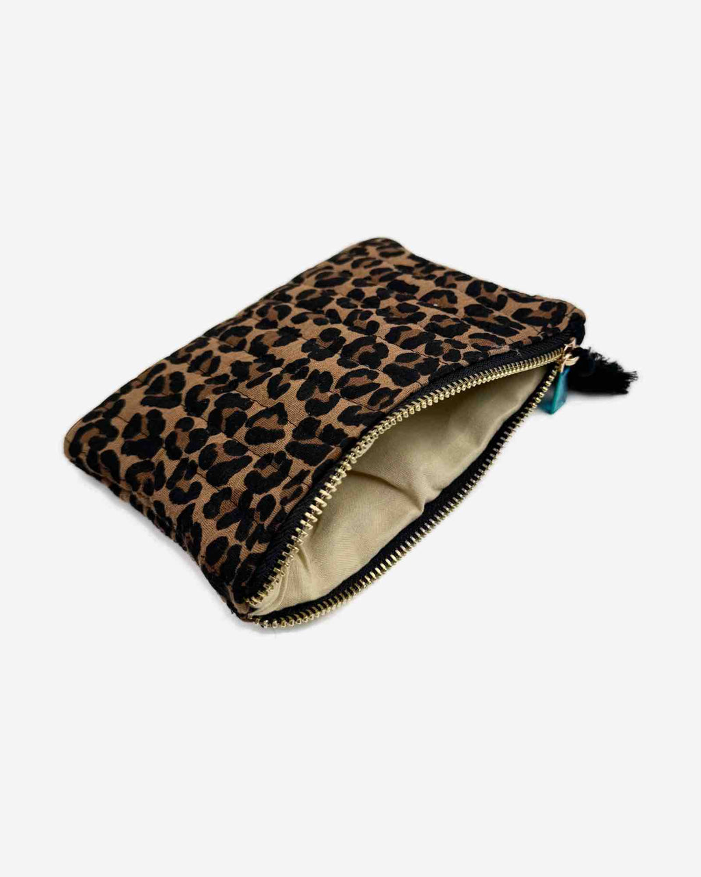 Kleine Kosmetiktasche Leo – Schminktasche mit Leopardenmuster