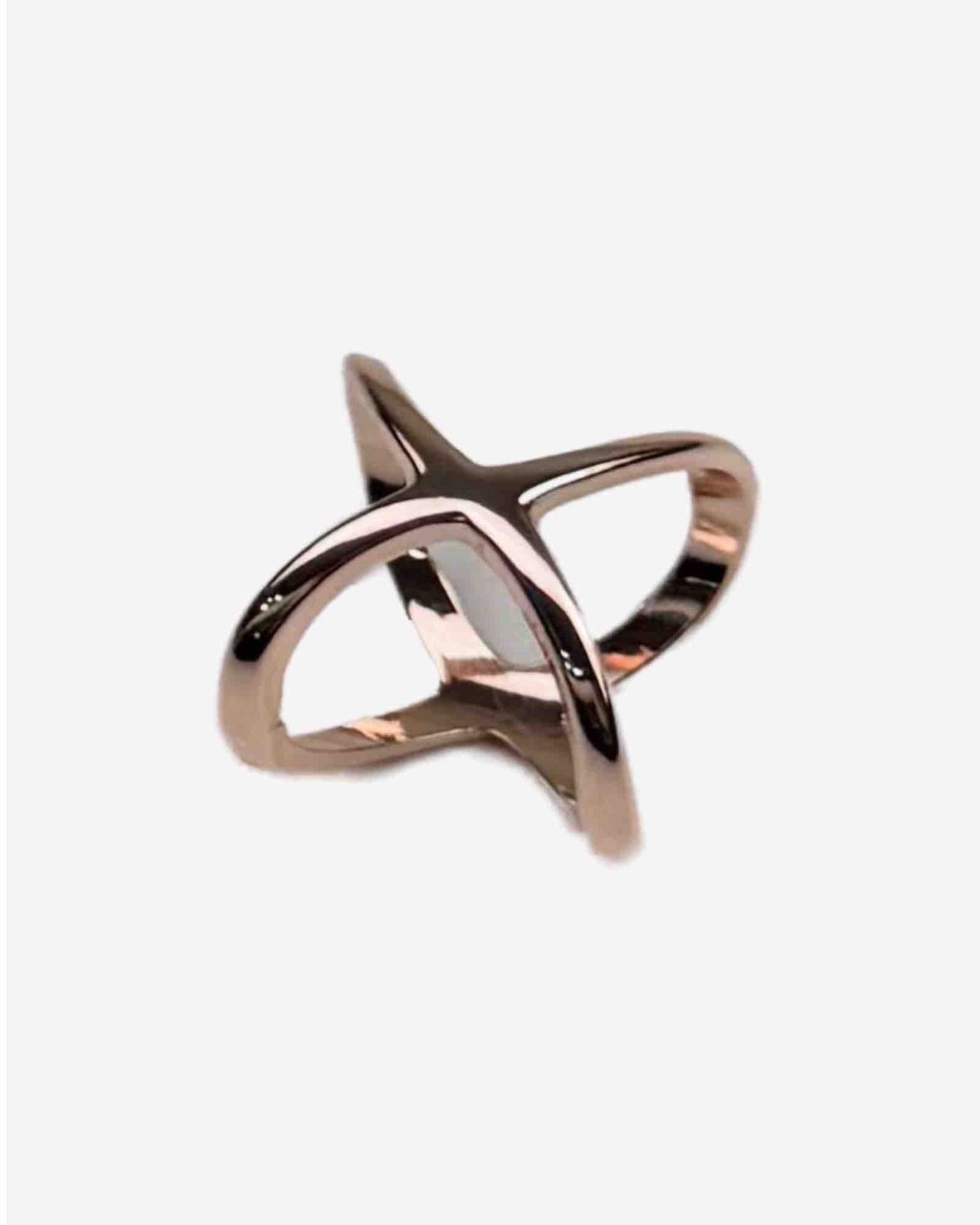 Eleganter Schalring aus Metall in Rosegold