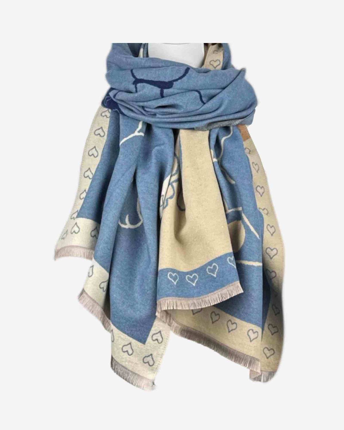Damen Schal warm & weich – gemustert für Herbst und Winter