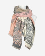 Damen Schal mit Pferde- und Leo-Muster – warm & weich