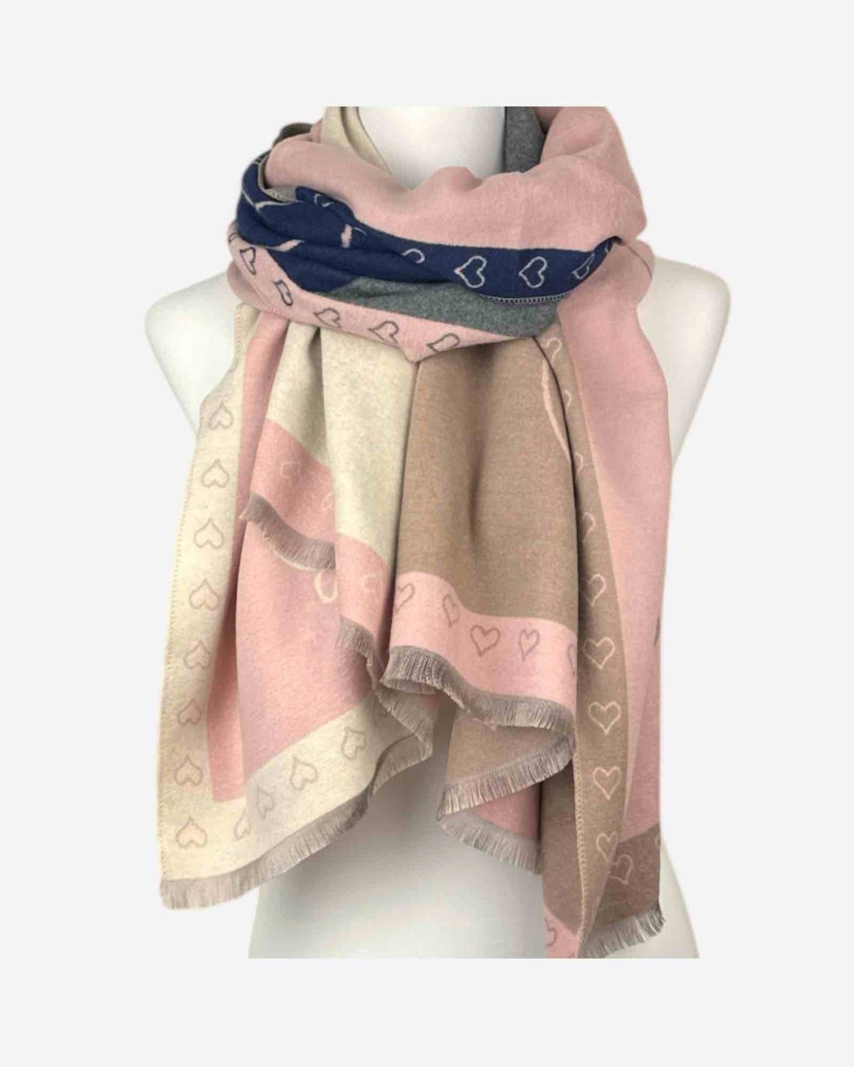 Damen Schal warm & weich – gemustert für Herbst und Winter