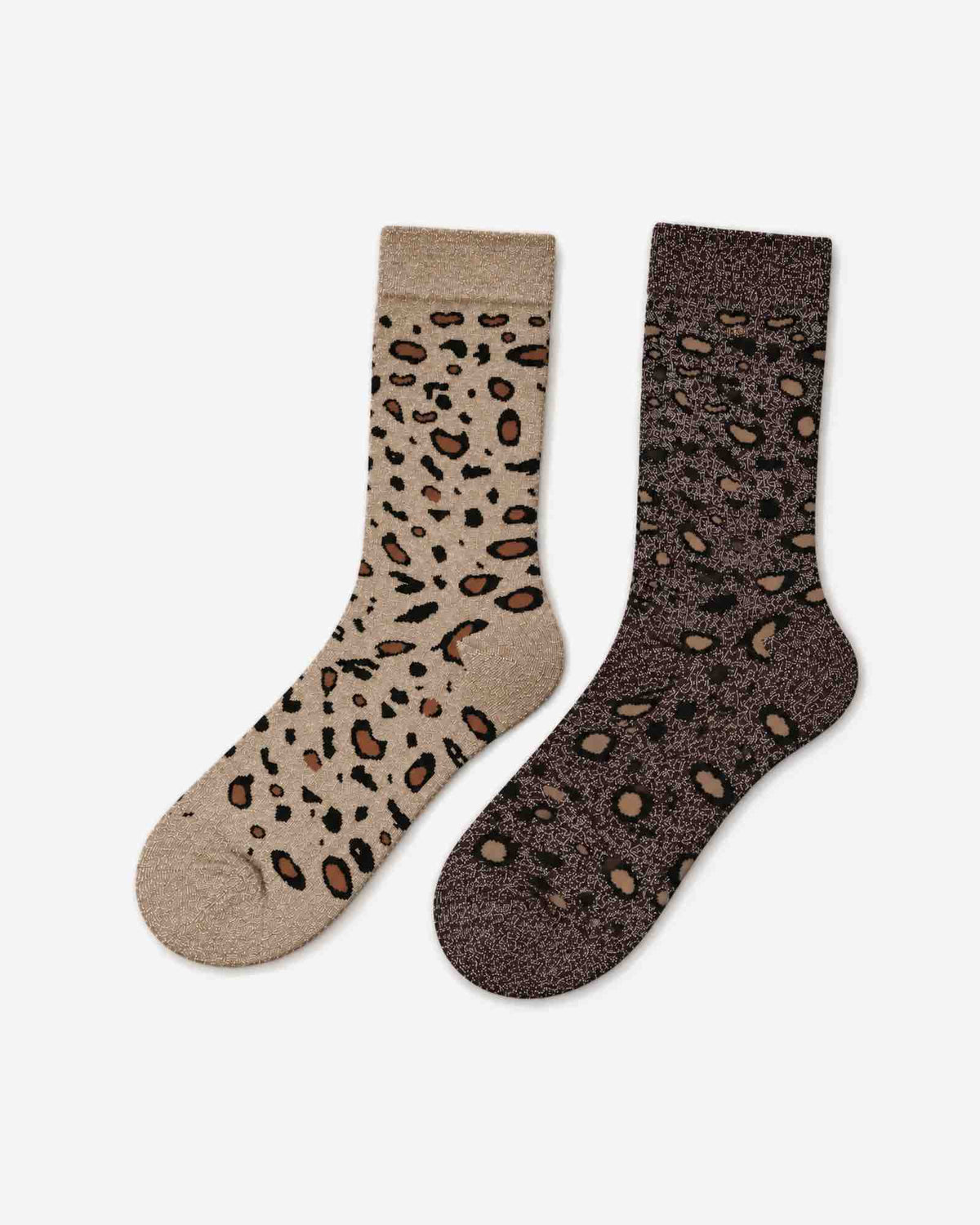 Damen Socken im 2er-Pack - Beige & Braun