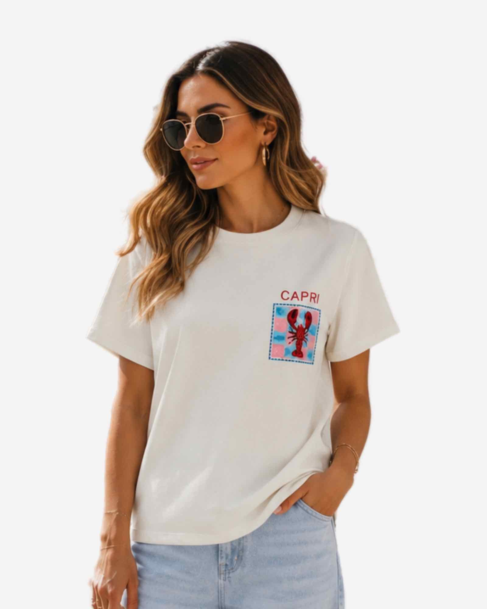 Damen T-Shirt mit Print "Capri"
